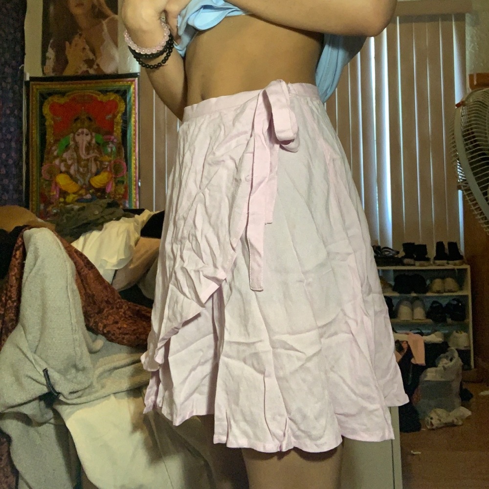 forever 21 lavender wrap skirt